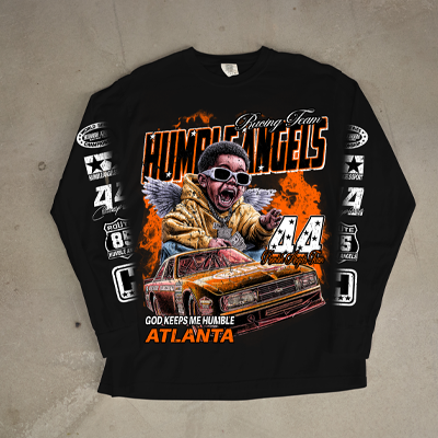 Humble Angels Racing LS Tee Orange