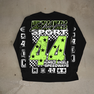 Humble Angels Racing LS Tee Slime Green